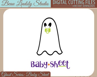 Baby Sheet Funny Ghost SVG, Funny Halloween SVG, Ghost Pun SVG file for Silhouette, Baby Halloween Costume svg for Cricut, Adult Costume svg