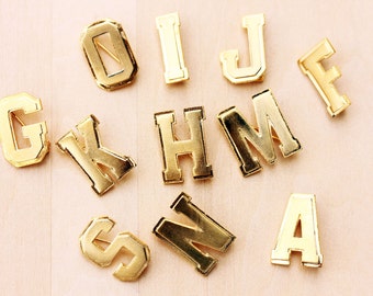 Letter Pin Gold, Gold Letter Pin, Gold Initial Pin, Initial Pin, Name Pin, Initial Brooch, Jacket Pin, Gold Pin, a,f,g,h,i,j,k,m,n,o,p,r,s