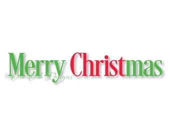Merry Christmas SVG File, PDF, dxf, png, for Cameo Silhouette V2 and V3, and Cricut for Vinyl HTV Cardstock T-shirt or Sweatshirt