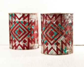 Festival Tribal Boho Cuffs Wristbands - Creative Bracelets Inspired Leather Jewelry - Tattoo Cover