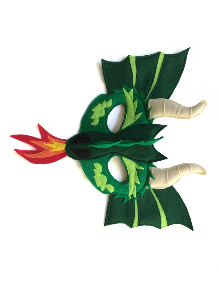 DRAGON Felt Animal Mask for Children