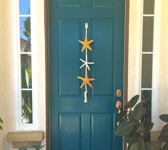 Beach Decor Starfish Door Hanging Beach Cottage Nautical