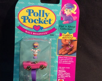 Mattel Polly Pocket Racy Roadster ring playset - 1994