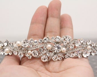 Wedding headband Pearl Bridal headband vintage Wedding Tiaras pearl Bridal Tiaras vintage Wedding hair jewelry Brideeal hair accessory pearl
