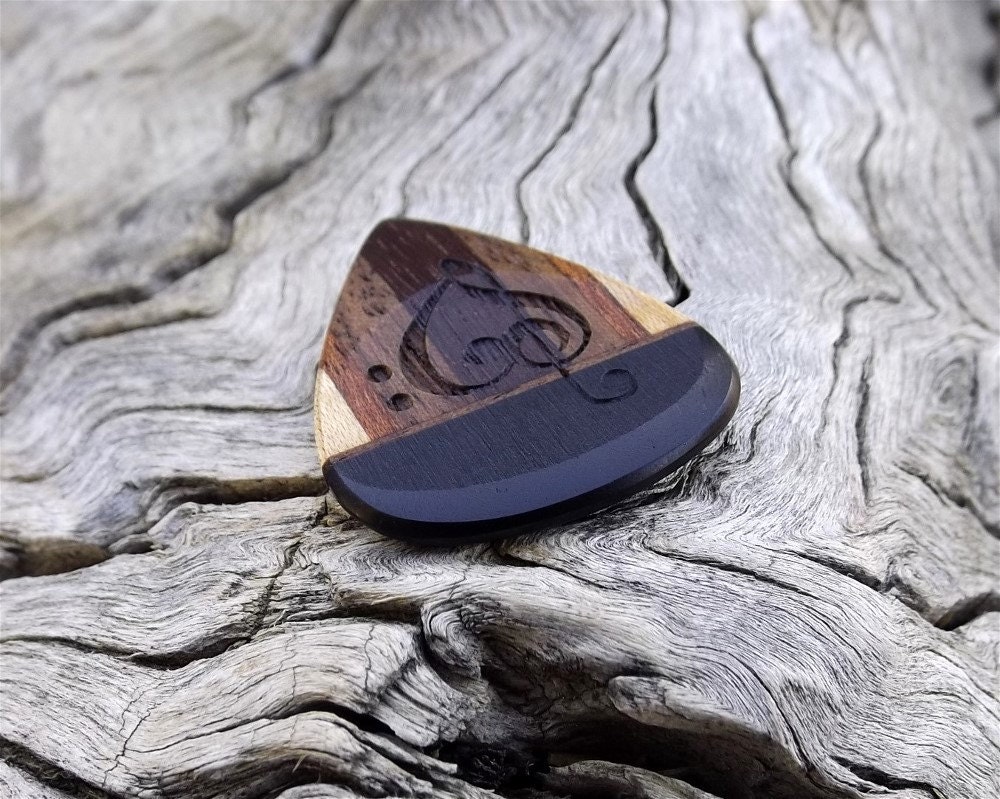 MultiWood Guitar Pick Premium Quality Handmade Actual