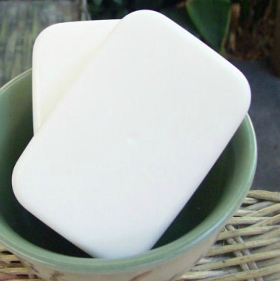 Natural fragrance free soap Dye free soap white by OasisBathSoaps