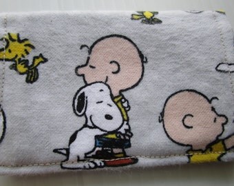 Charlie Brown, Peanuts, Snoopy, Woodstock, Credit Card Wallet, Charlie Brown Character Business Card Wallet, Gift Card Holder, small wallet