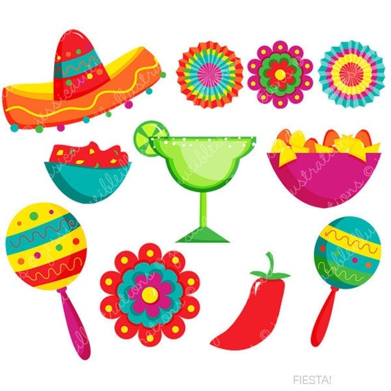 fiesta-cute-digital-clipart-spanish-mexican-clipart-mexican-graphics