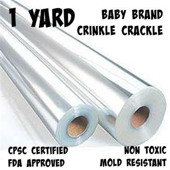 Crinkle Paper Baby Toy Brand CPSC Safety 1 yard by twigsandtweets