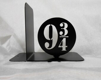 Single Metal Art Bookend, Movies, Books, Organizer, Metal Art, Shelf Decor, 9 3/4