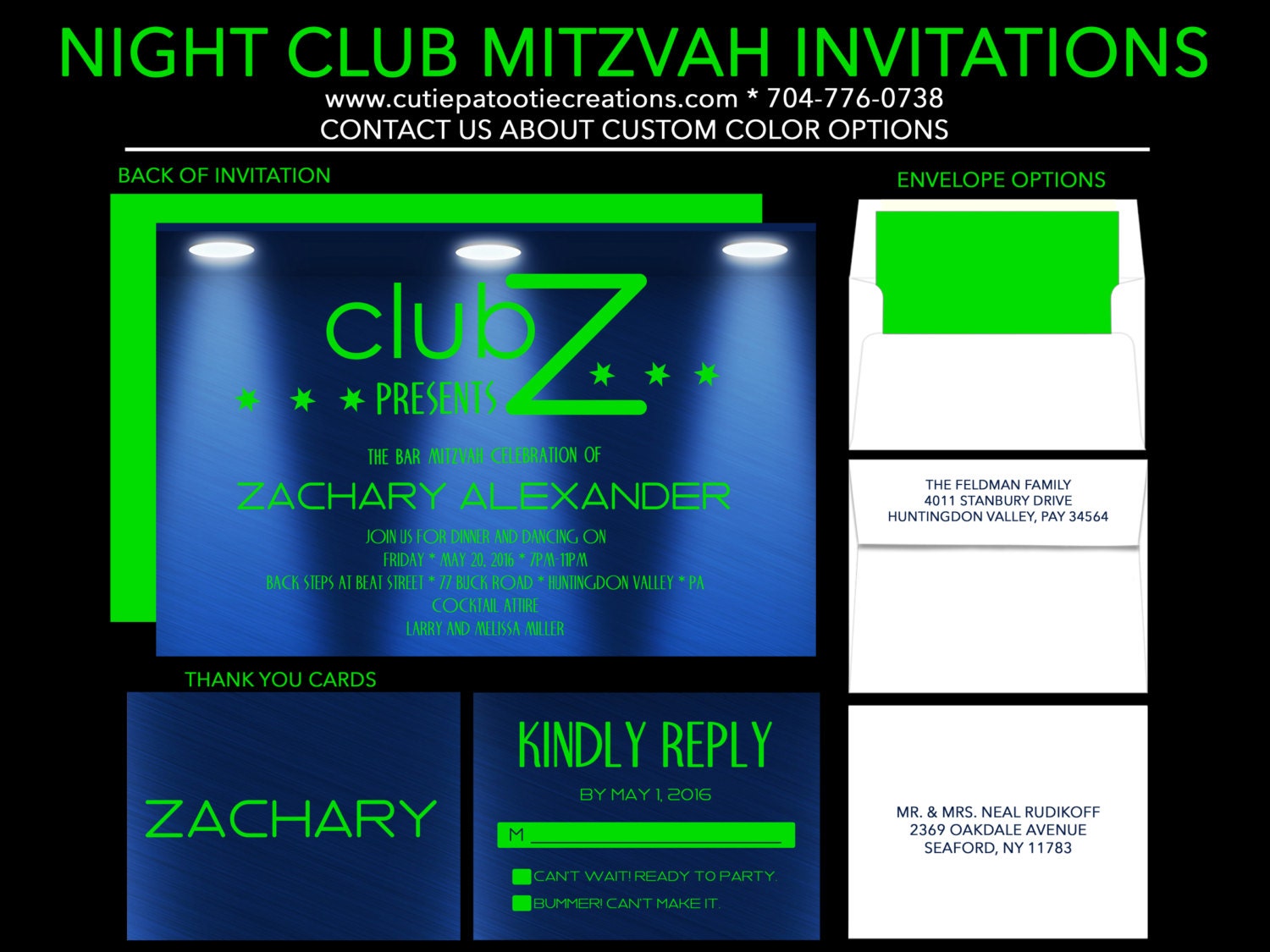 Nightclub Themed Party Invitations 9