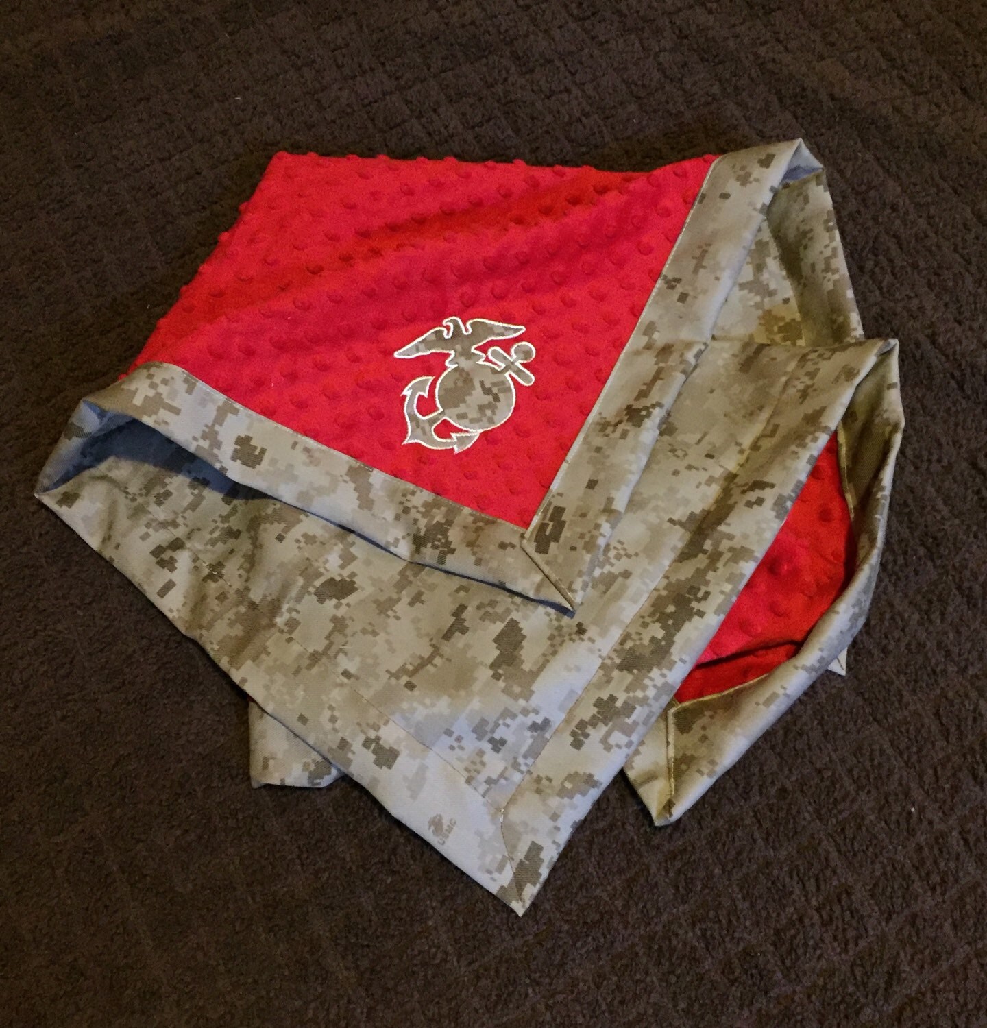 Custom Military Camo Baby blankets with MINKY