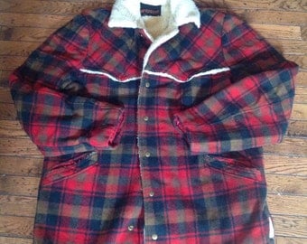 Vintage Men's McGregor Wool Lumberjack Hunting Coat Jacket Sz 48