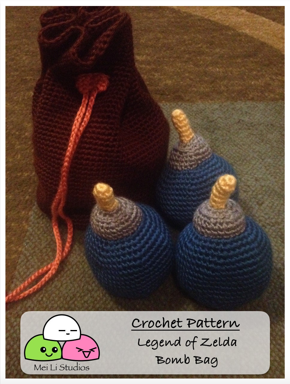 The Legend of Zelda Bomb Bag Crochet Pattern Ocarina of Time