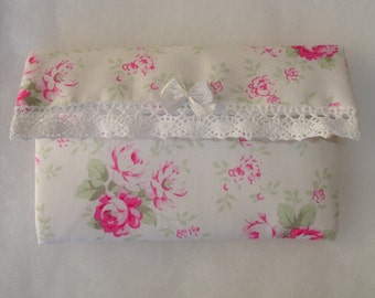 Pochette mouchoirs en tissu coton fleuri