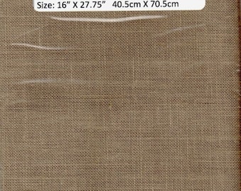 GT23 - Zweigart, Bellfast Linen, 32 count, Clay , 16 X 28 Inches, 40X 70 cm, Cut Fabric Collection