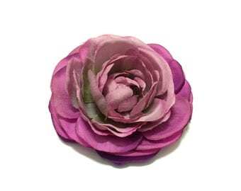 Purple and Pink Ranumculus - Artificial Flower, Silk Flower, Wedding, Flower Crown