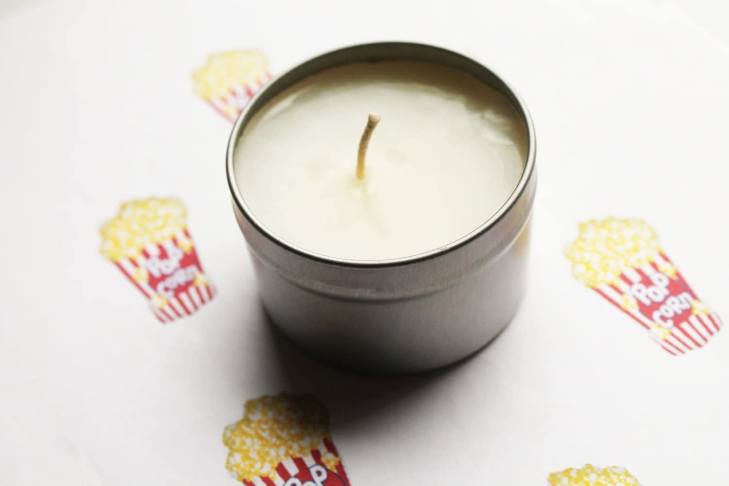Buttered Popcorn Scented Candle Vegan Candle Homemade