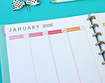 2016 Printable Planner with Morning Afternoon Evening by 505design