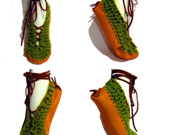 Moccasins, Lace Up Leather Moccasins, Moccasin Slippers, Womens Moccasins, Boho, Ballet Slippers, Fairy Shoes, Pixie, Festival, Hippie