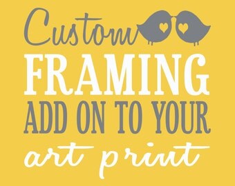 Custom Framing Upgrade for Family Art Prints