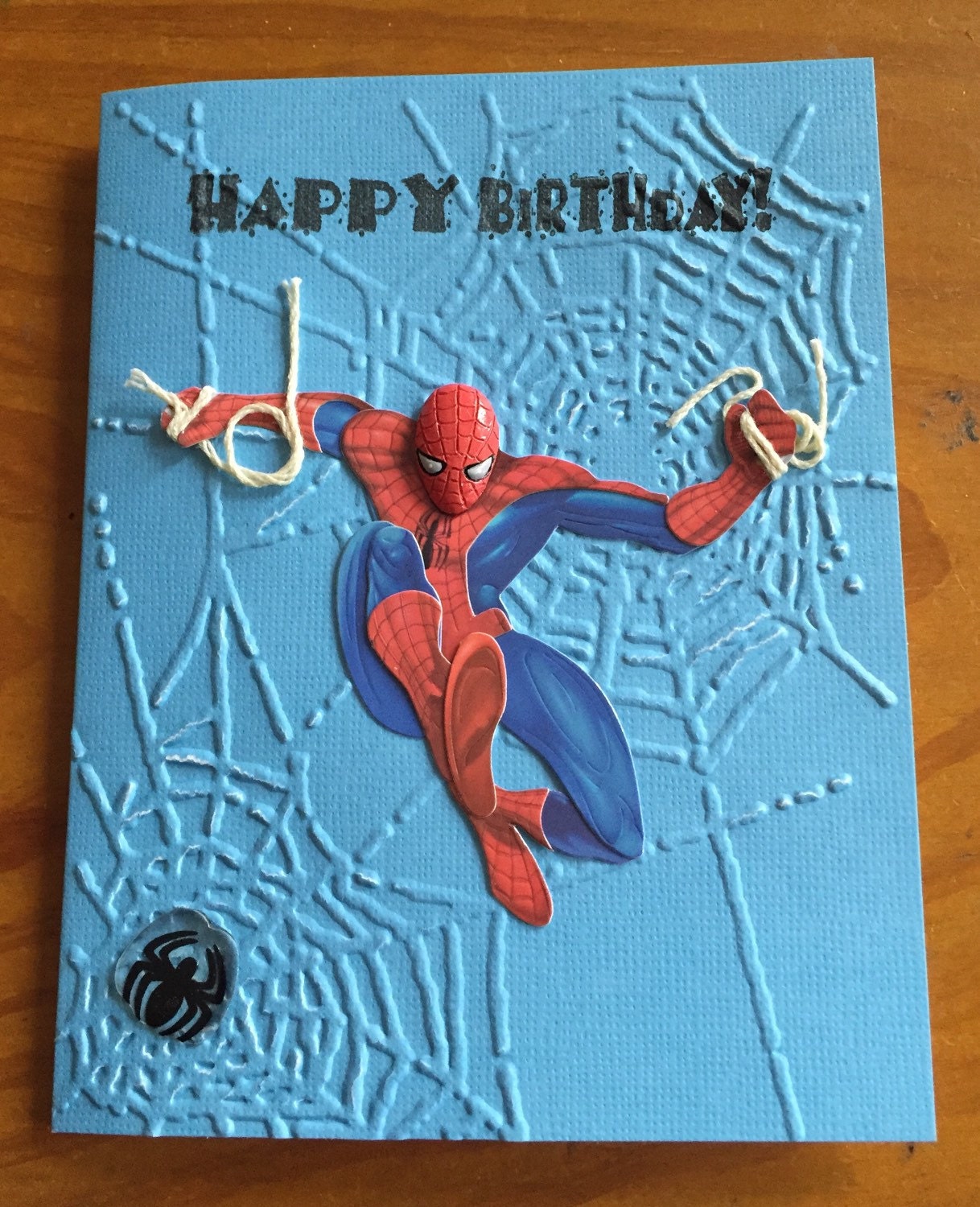 spiderman birthday card