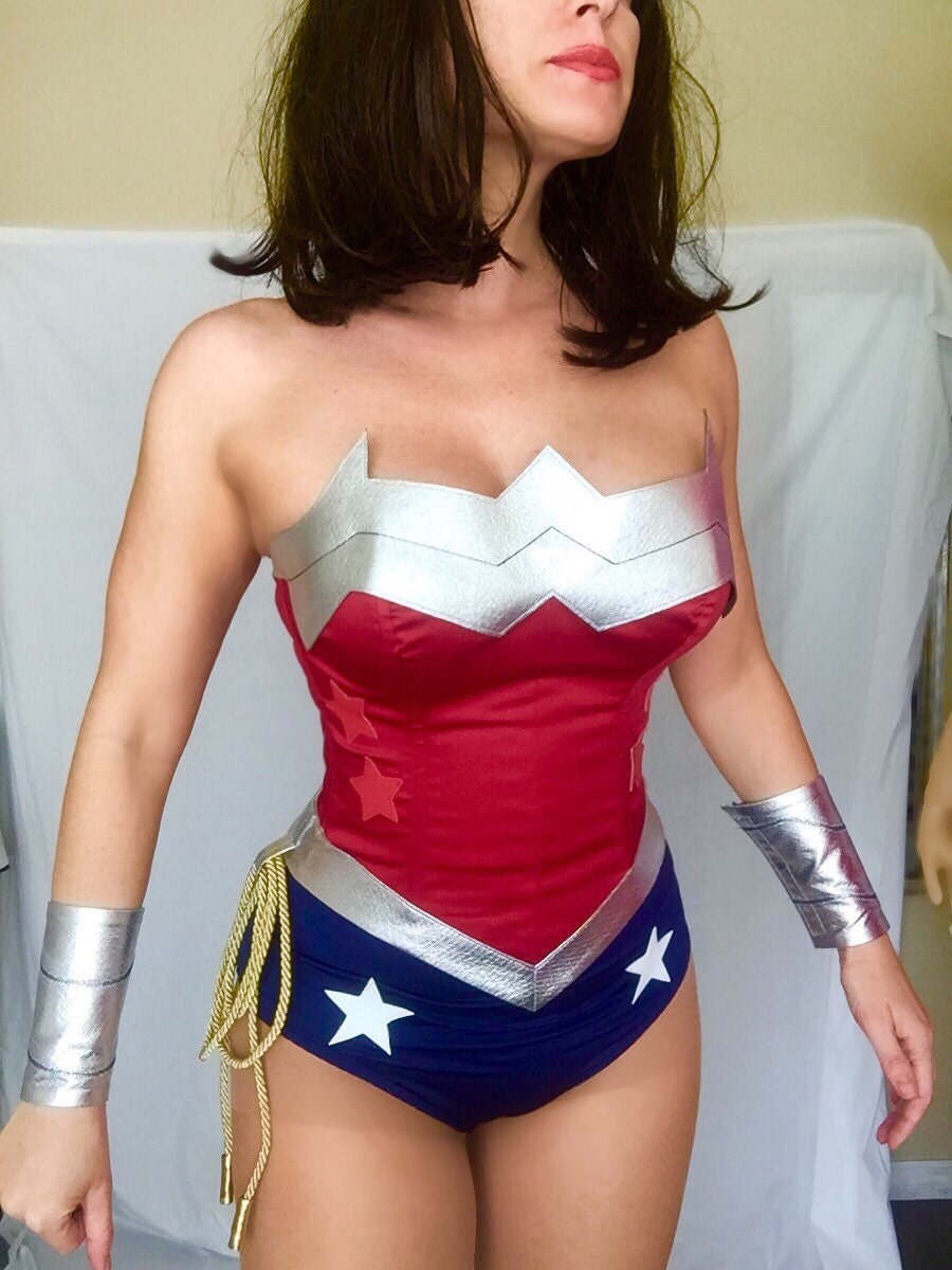 New Wonder Woman Costume Replica Custom Made Sizes Xs M
