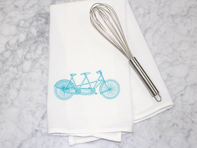 Hand Screen Printed Kitchen TowelFlour by countercouturedesign