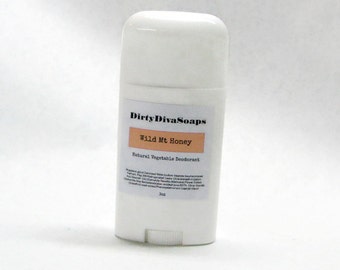All Natural Deodorant, Aluminum and Sulfate and Paraben Free in Wild Mountain Honey