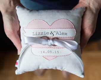 Wedding Ring Cushion - Ring Bearer Pillow - Personalized Wedding Ring Cushion -Ring Holder - Ring Cushion