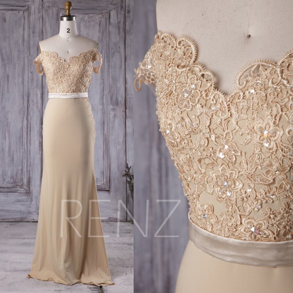 Beige Bridesmaid Dresses