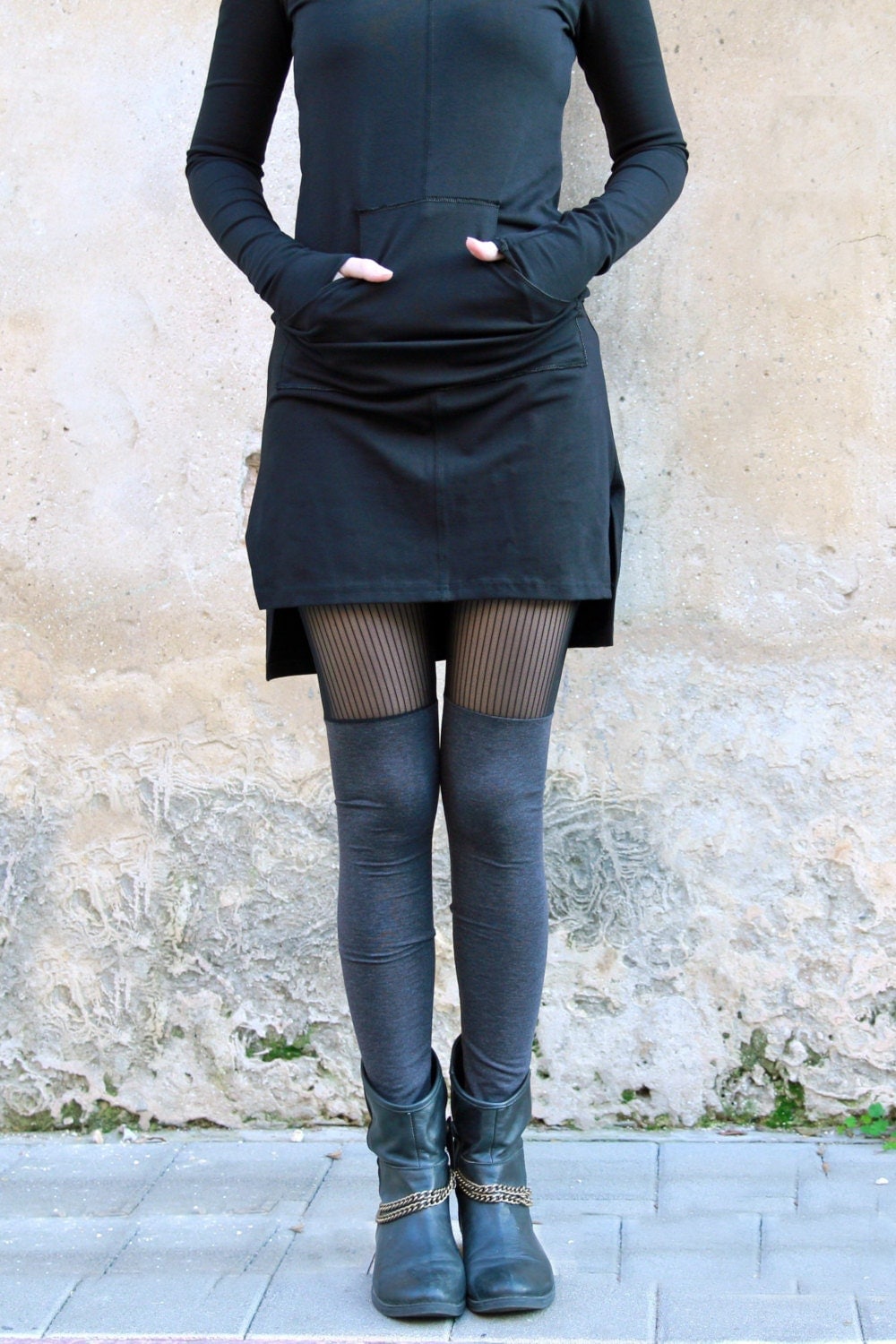 Women Sheer Leggings Sexy Leggings Lace Leggings Grey by Picarona