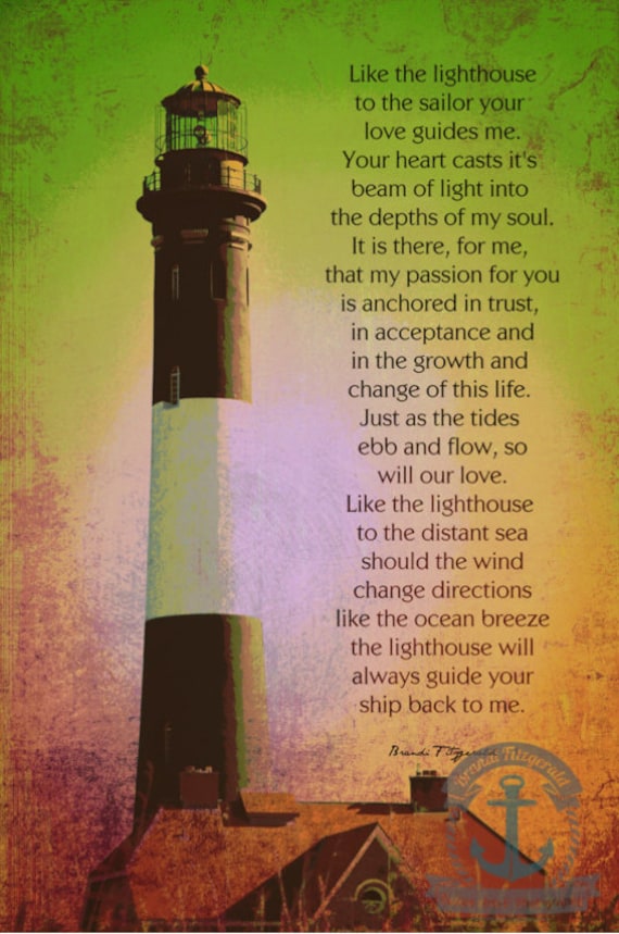 Lighthouse Guide Me Fire Island Lighthouse Poem Product