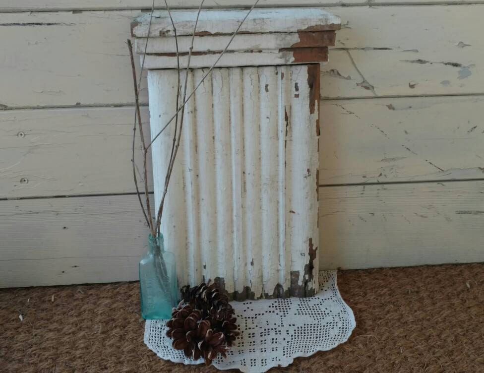 Architectural Wall Pediment Antique Wall SconceLike Panel