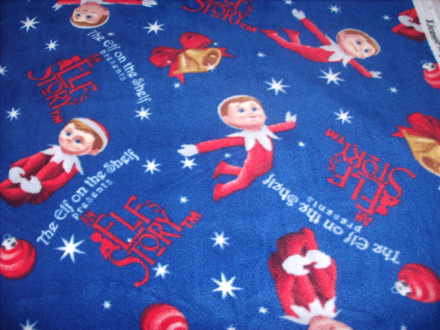 1.25 yards fleece fabric The Elf on the Shelf