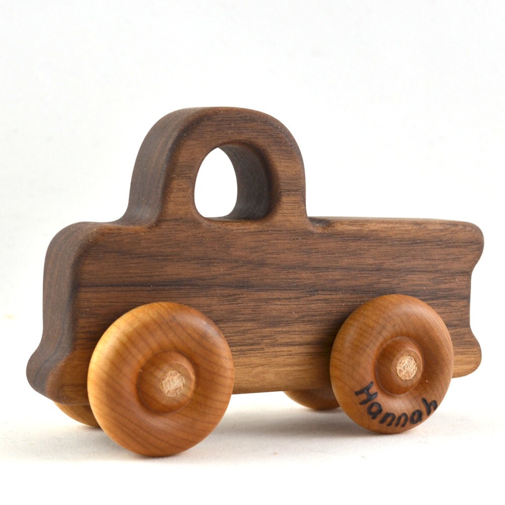 Walnut Toy Truck an Heirloom Quality Gift for Kids and