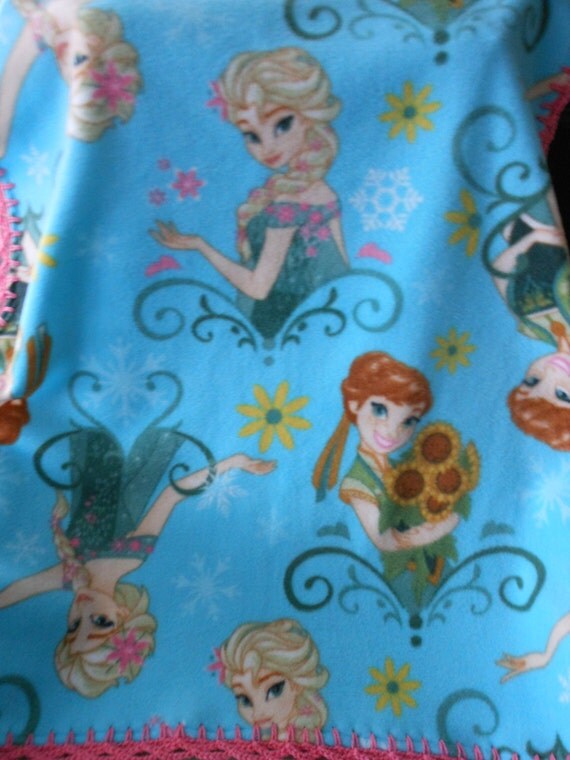 Frozen Fleece Blanket /Girl Blanket/Elsa Blanket/Anna Blanket