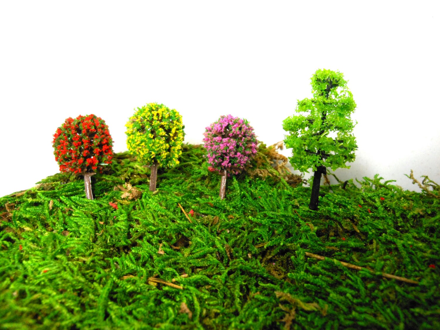 Fairy Garden/Terrarium Artificial Miniature TreesSet of 4
