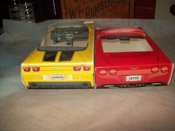 Modern Mix Camaro &amp; Corvette Food BoxPopcorn Box Kids