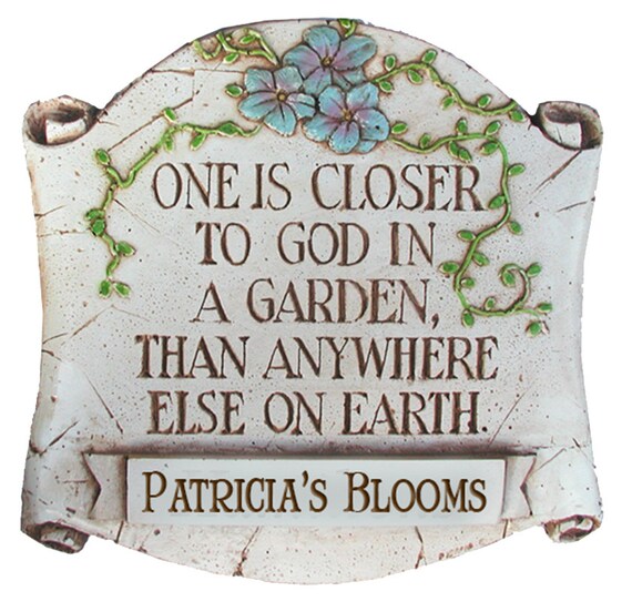 One is Closer to God in Garden Yard Sign