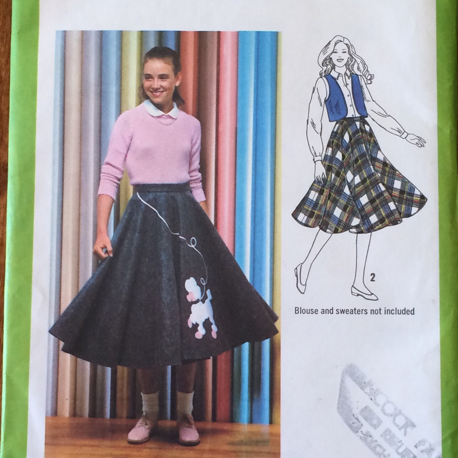 Poodle Skirt Pattern / Simplicity 9154 / Junior Pattern / Teen Pattern