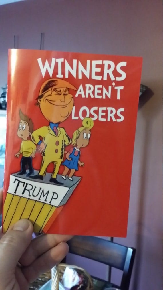Winners Aren't Losers Donald Trump children's book as by mykwilwin