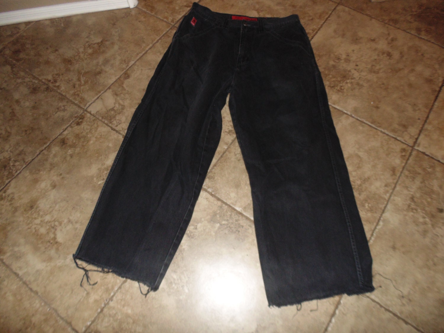 Vintage JNCO Jeans Black denim size 36 x 29 Punk raver skater