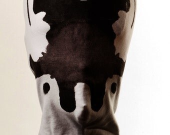 Rorschach mask with real moving inkblots