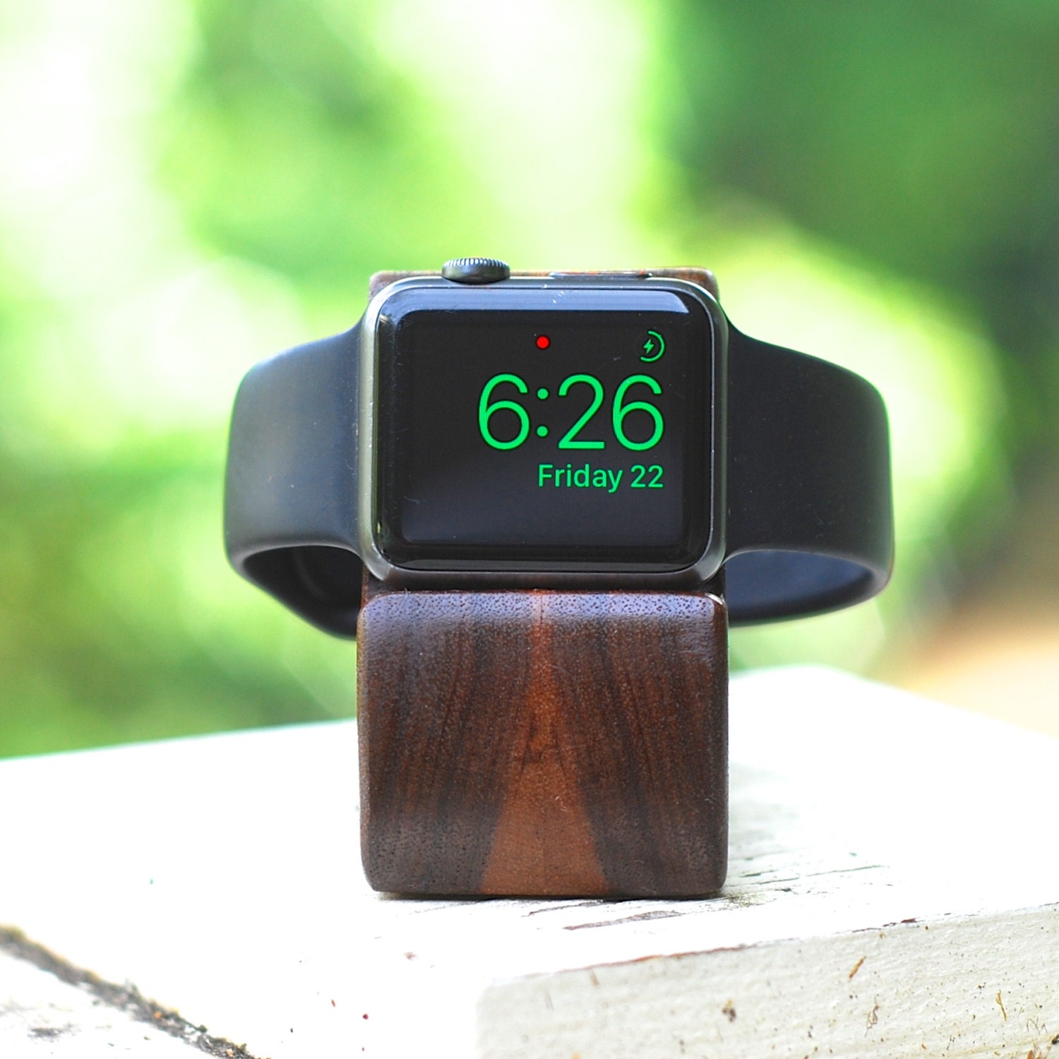 Apple Watch Dock The RIPPLE in Walnut Hides the by ...