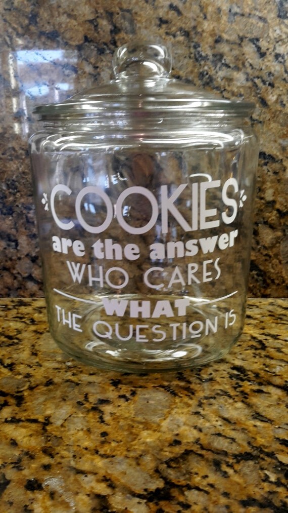 CUSTOM Cookie JAR Candy Jar Wedding Jar by bittersweetlemonade