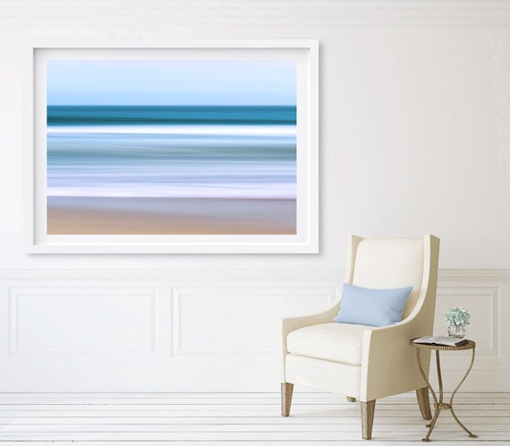 Framed Wall Art Abstract Beach Artwork Large Art by klgphoto