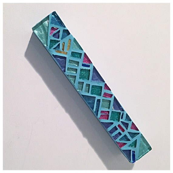 Mosaic Mezuzah Case Jewish Housewarming Gift Gift