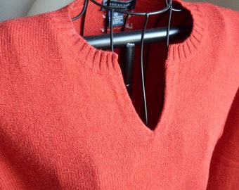 Women's Sweater Vintage Christmas Holiday Nordic Ski Fair Isle Size M
