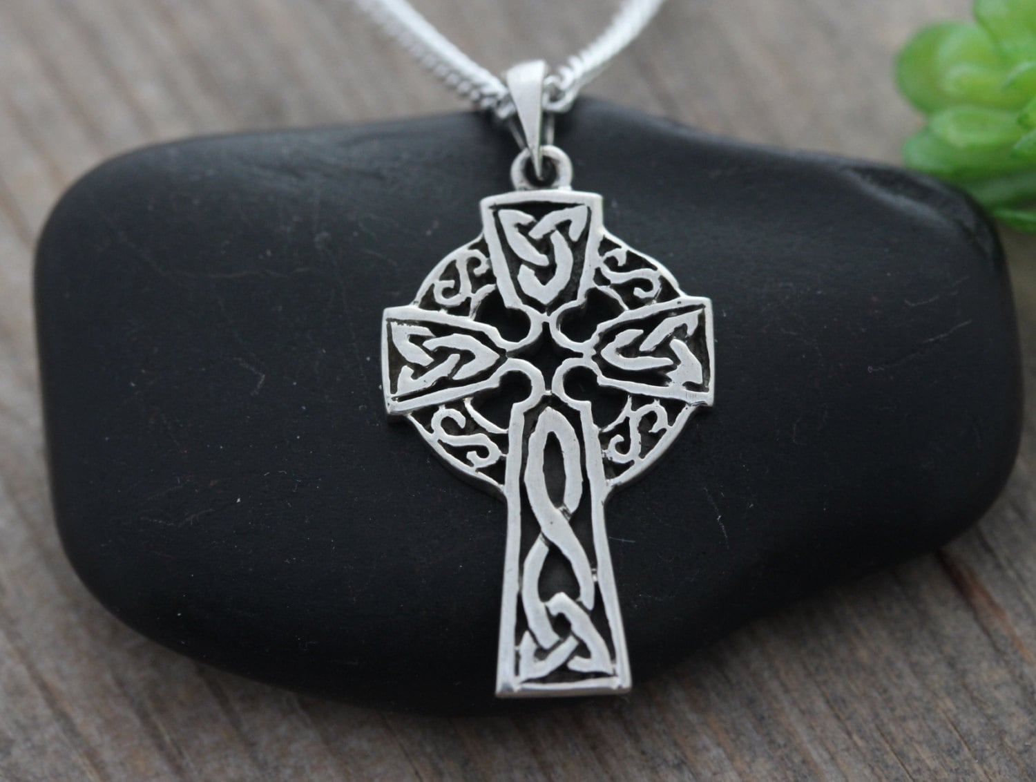 Sterling silver Celtic Cross Celtic Jewelry Small Irish